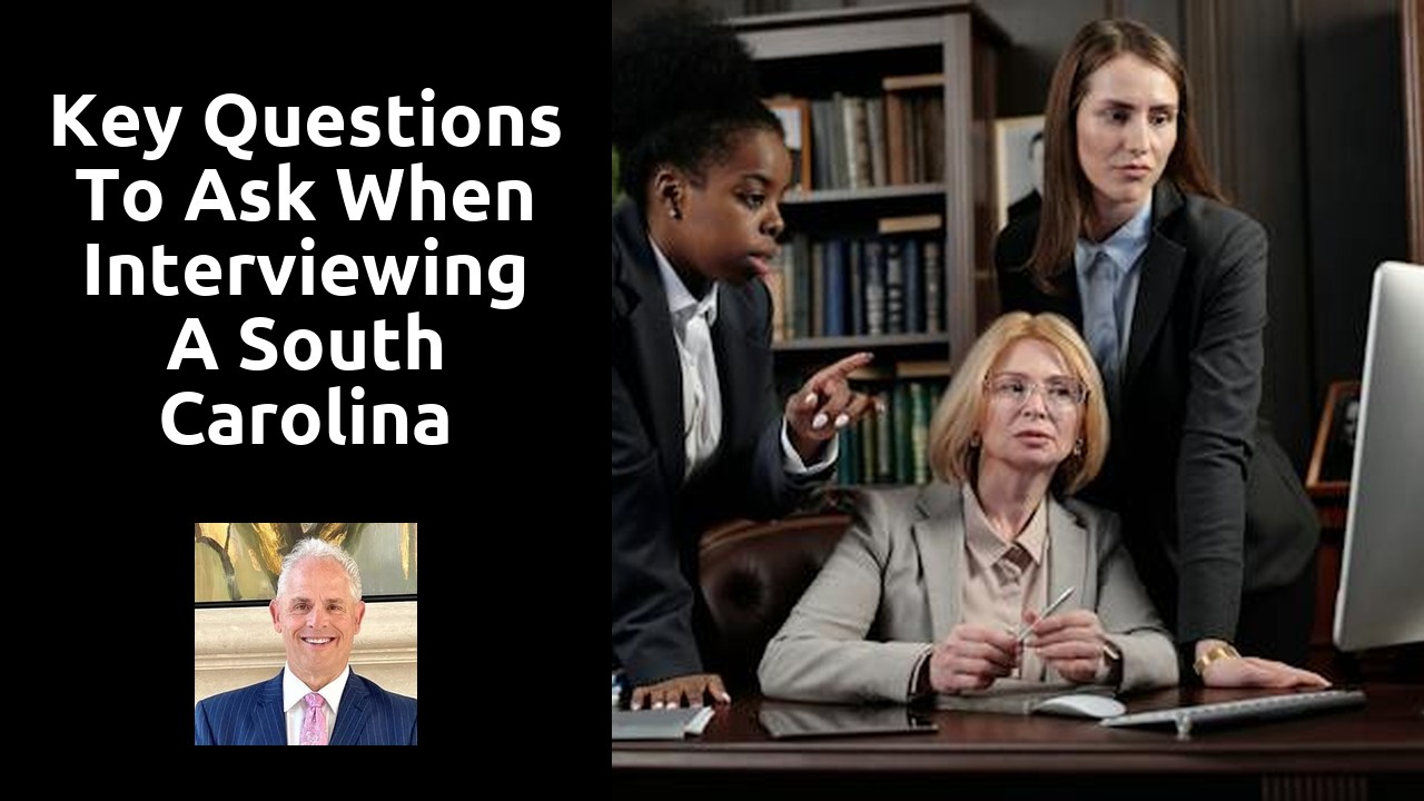 Key questions to ask when interviewing a South Carolina sexual abuse lawyer